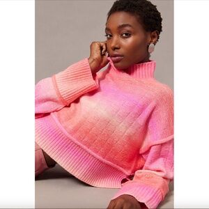 Anthropologie pilcro cropped mock neck sweater